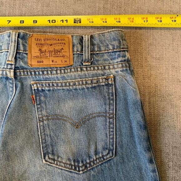 Vintage 90s Levi’s Orange Tab 550 Relaxed fit denim jeans - Picture 7 of 8